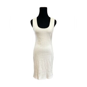 Lily Rose Ribbed Knit Scoop Neck Sleeveless Stretch Bodycon Mini Dress Sz M